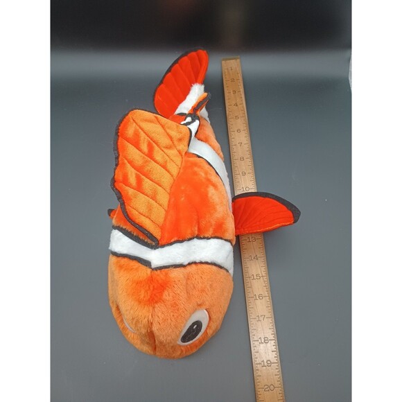 Disney Store Pixar Finding Nemo Plush 18 In Stuffed Animal Fish Orange Toy Clean - Picture 2 of 7